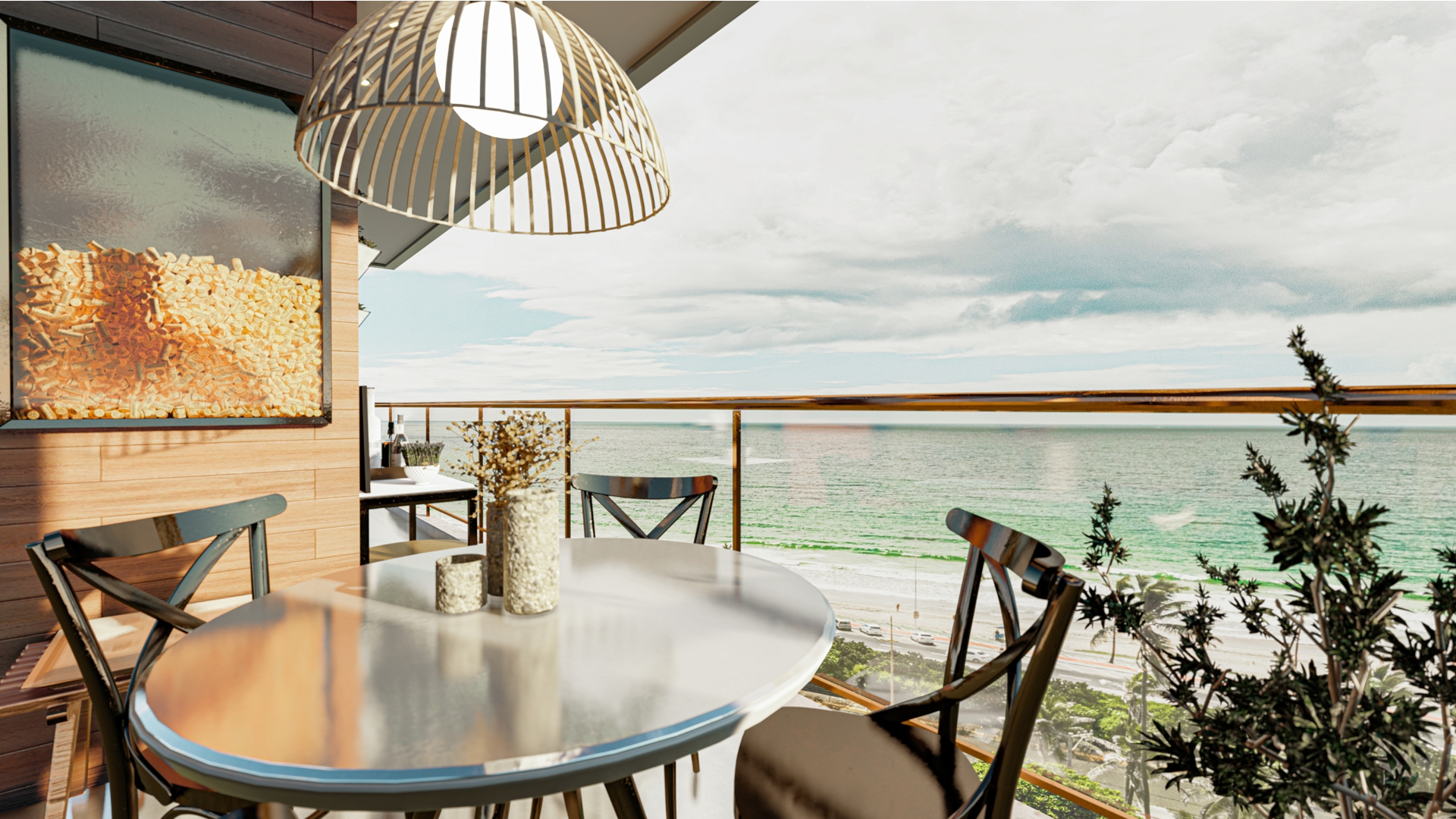 Blue Ocean Varanda do Apto,Tipo 1 