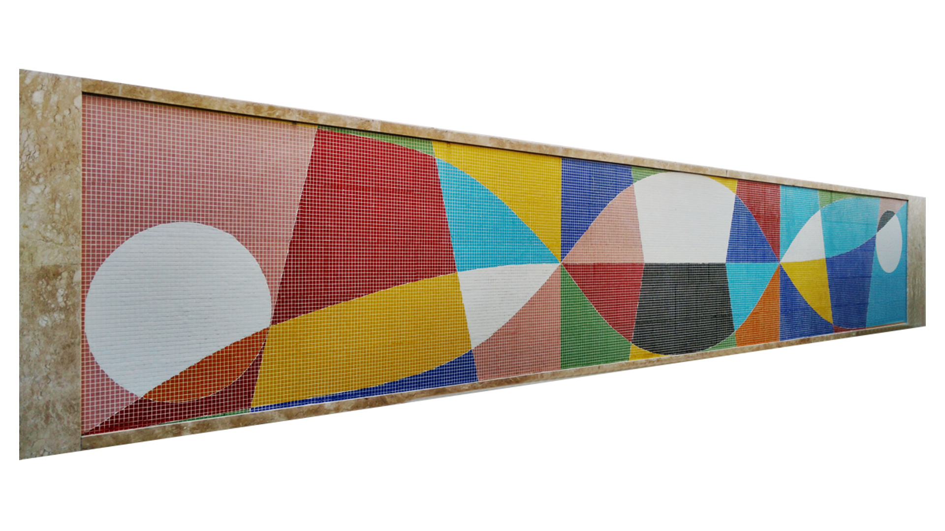 3 Mosiaco em Vidrotil: Série "Manhã e Noite"