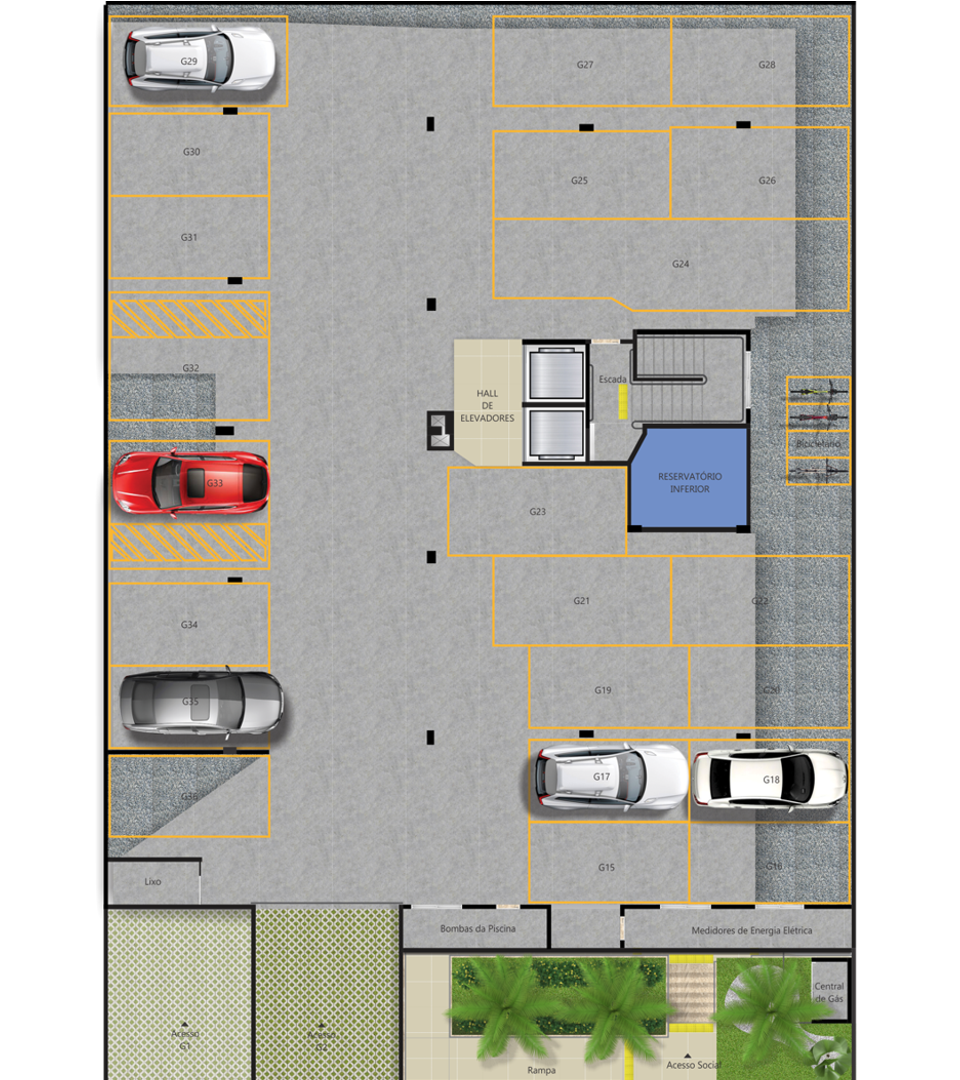 Blue Ocean Planta Decorada da G2