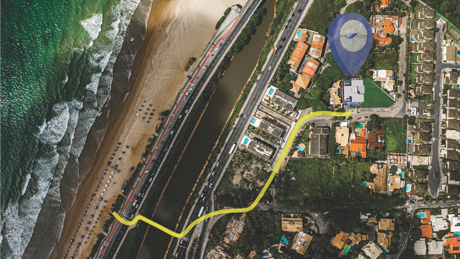 Blue Ocean acesso a praia